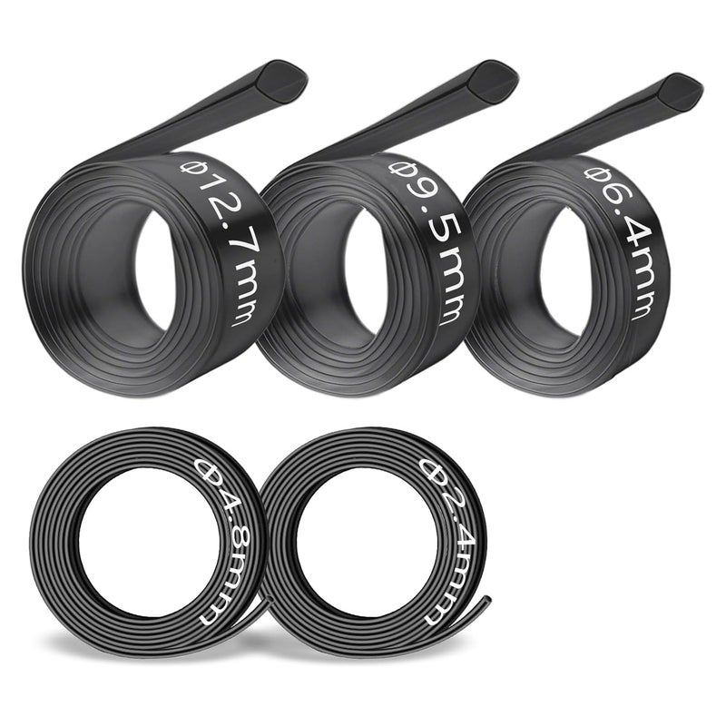 Eugiichr 5-Size Heat Shrink Tubing Kit: 3:1 Adhesive Lined, Marine Grade Waterproof, Insulated Sealed, Oil-Proof & Wear-Resistant, 10-Foot Total Length - for Home Use & Industrial Applications (Black) - Image 1